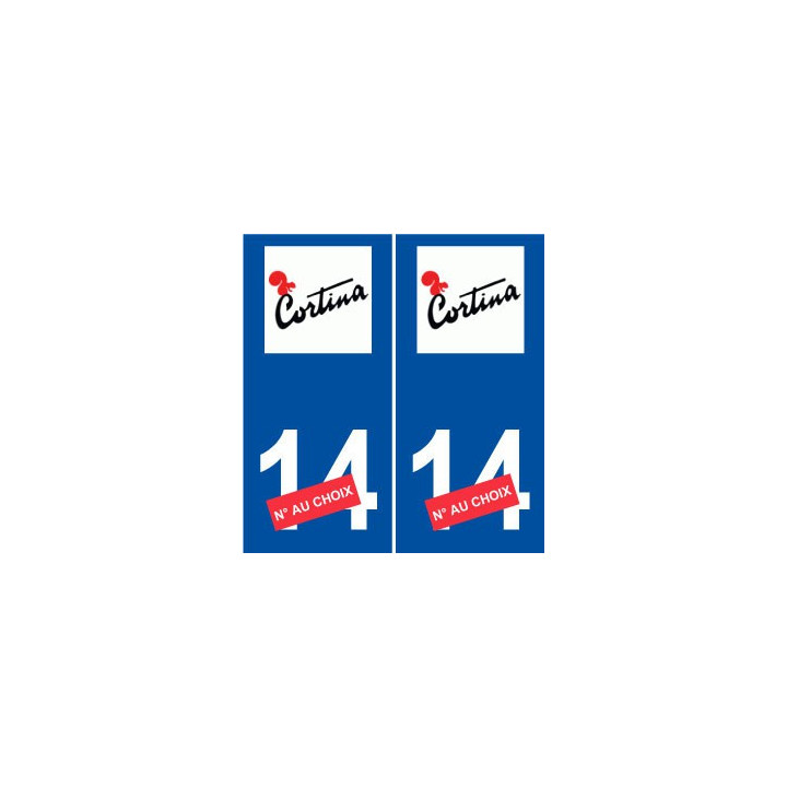 Ski italie cortina autocollant plaque sticker département au choix