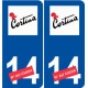Ski italie cortina autocollant plaque sticker département au choix