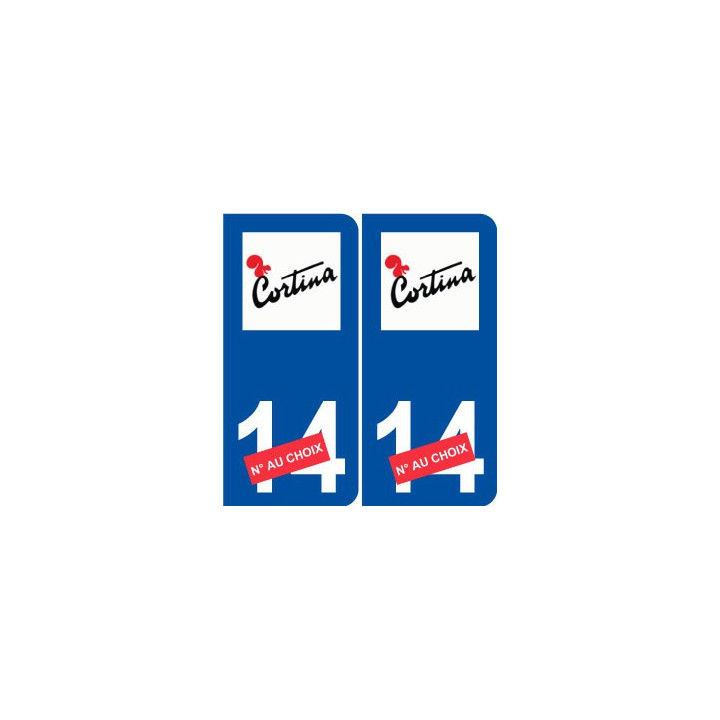 Ski italie cortina autocollant plaque sticker département au choix