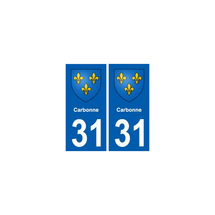 31 Carbonne blason ville autocollant plaque stickers