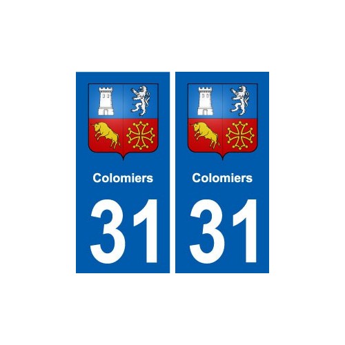 31 Colomiers blason ville autocollant plaque stickers