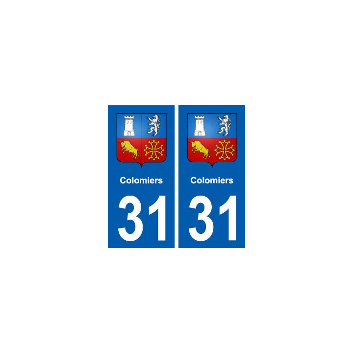 31 Colomiers blason ville autocollant plaque stickers