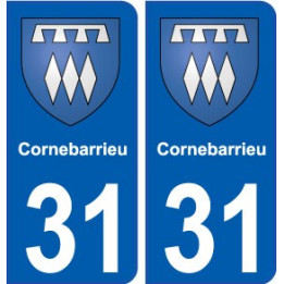 31 Colomiers blason ville autocollant plaque stickers