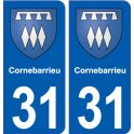 31 Colomiers blason ville autocollant plaque stickers