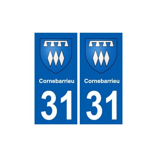 31 Colomiers blason ville autocollant plaque stickers