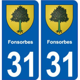 31 Fonsorbes blason ville autocollant plaque stickers