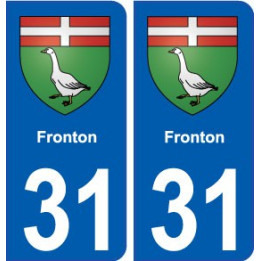 31 Fronton blason ville autocollant plaque stickers