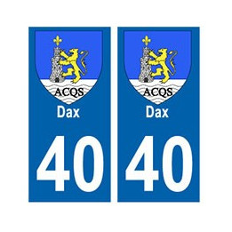 40 Dax ville autocollant plaque