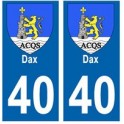 40 Dax ville autocollant plaque