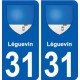 31 Léguevin blason ville autocollant plaque stickers