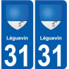31 Léguevin blason ville autocollant plaque stickers