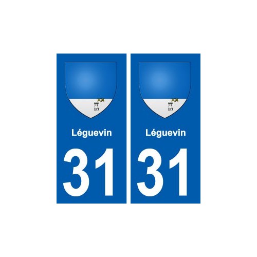 31 Léguevin blason ville autocollant plaque stickers