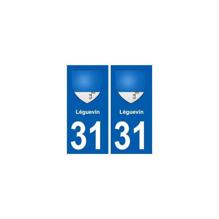 31 Léguevin blason ville autocollant plaque stickers