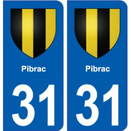 31 Pibrac blason ville autocollant plaque stickers