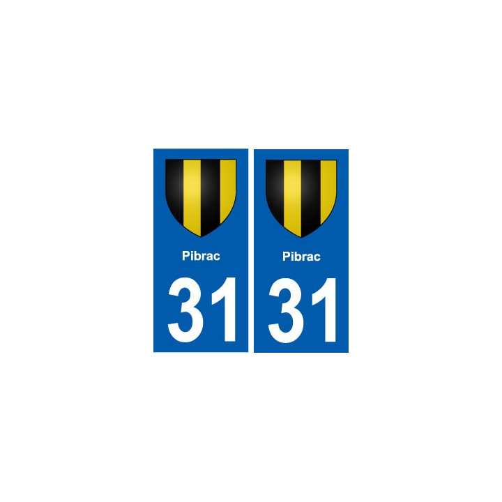 31 Pibrac blason ville autocollant plaque stickers
