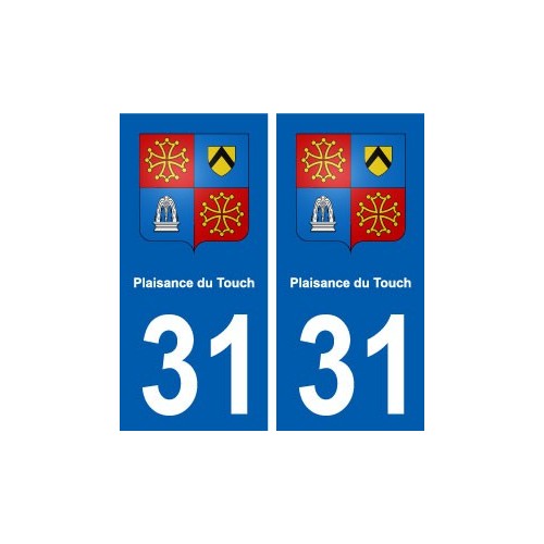 31 Plaisance-du-Touch blason ville autocollant plaque stickers