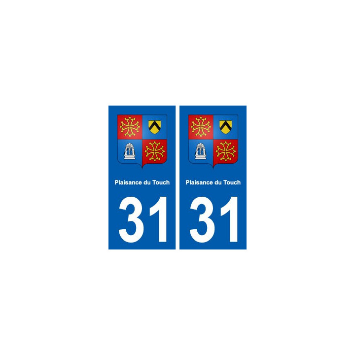 31 Plaisance-du-Touch blason ville autocollant plaque stickers