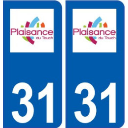 31 Plaisance-du-Touch logo ville autocollant plaque stickers