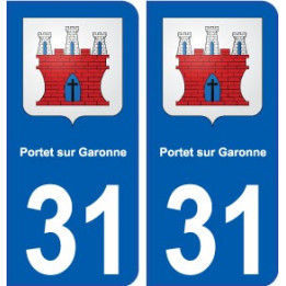 31 Portet-sur-Garonne blason ville autocollant plaque stickers