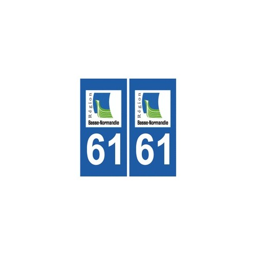 61 Orne autocollant plaque