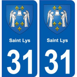31 Saint-Lys blason ville autocollant plaque stickers