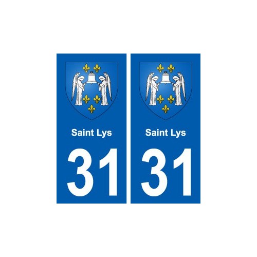 31 Saint-Lys blason ville autocollant plaque stickers