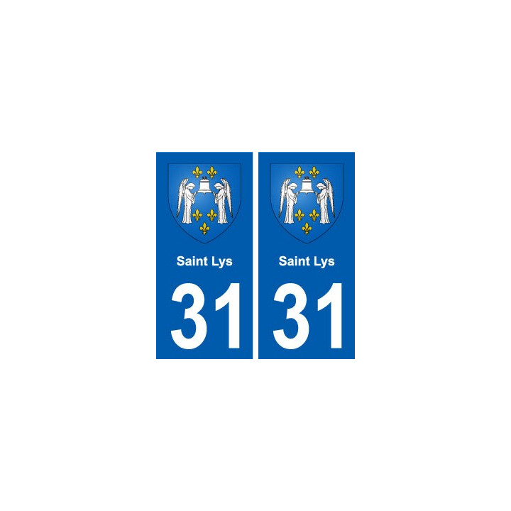 31 Saint-Lys blason ville autocollant plaque stickers