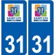 31 Saint-Lys logo ville autocollant plaque stickers