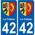 42 The Hill coat of arms, city sticker, plate sticker