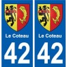 42 The Hill coat of arms, city sticker, plate sticker