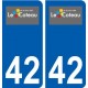 42 Le Coteau logo ville autocollant plaque stickers