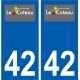 42 Le Coteau logo ville autocollant plaque stickers