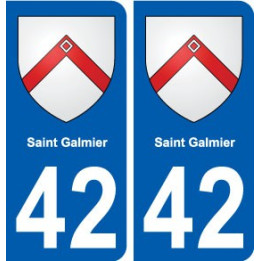 42 Saint-Galmier blason ville autocollant plaque stickers
