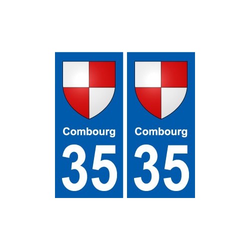 35 Combourg blason autocollant plaque stickers ville