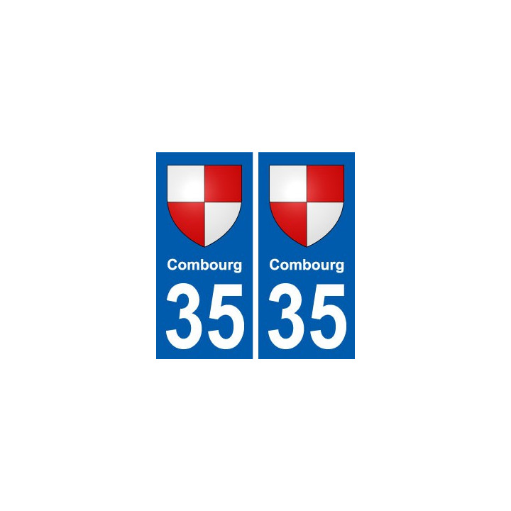 35 Combourg blason autocollant plaque stickers ville