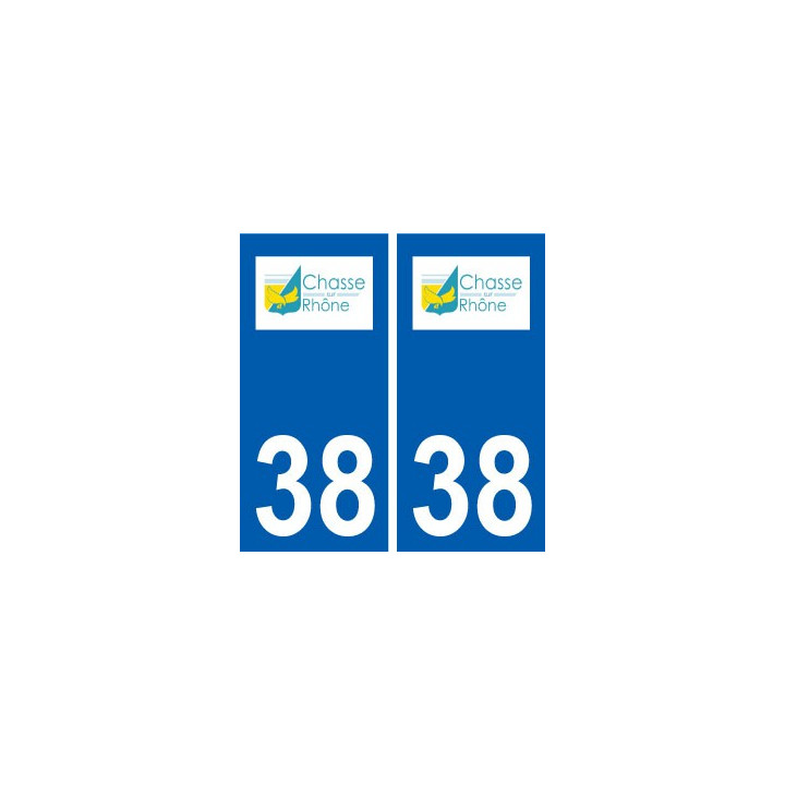 38 Chasse-sur-Rhône logo autocollant plaque ville