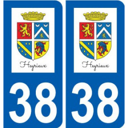 38 Heyrieux logo autocollant plaque ville