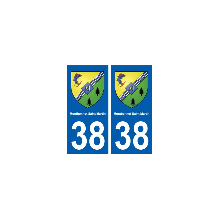 38 Montbonnot-Saint-Martin blason ville autocollant plaque stickers