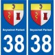 38 Seyssinet-Pariset blason ville autocollant plaque stickers