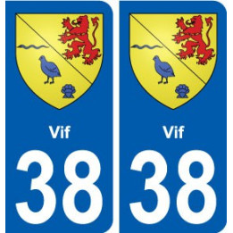 38 Vif blason ville autocollant plaque stickers