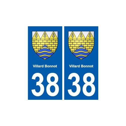 38 Villard-Bonnot blason ville autocollant plaque stickers