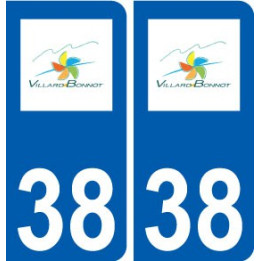 38 Villard-Bonnot logo ville autocollant plaque stickers