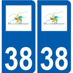 38 Villard-Bonnot logo ville autocollant plaque stickers