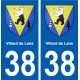 38 Villard-de-Lans blason ville autocollant plaque stickers