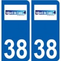 38 Villard-de-Lans logo ville autocollant plaque stickers