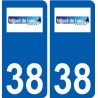 38 Villard-de-Lans logo ville autocollant plaque stickers