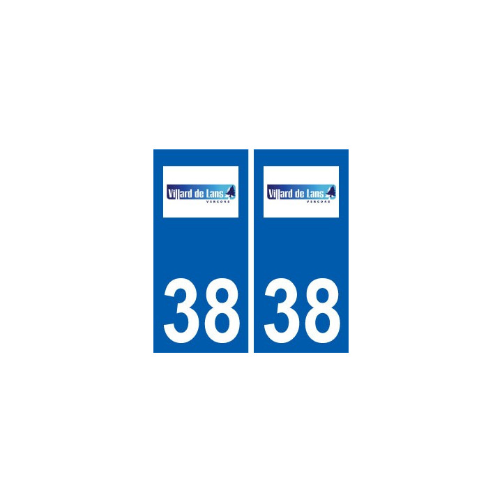 38 Villard-de-Lans logo ville autocollant plaque stickers