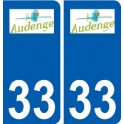 33 Audenge logo ville autocollant plaque stickers