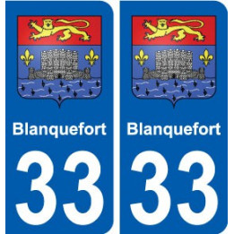 33 Blanquefort blason ville autocollant plaque stickers