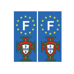 Portugal FPF F autocollant
